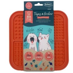 Tapis à lécher Orange