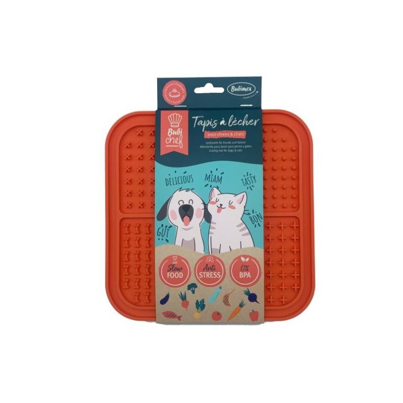 Tapis à lécher Orange