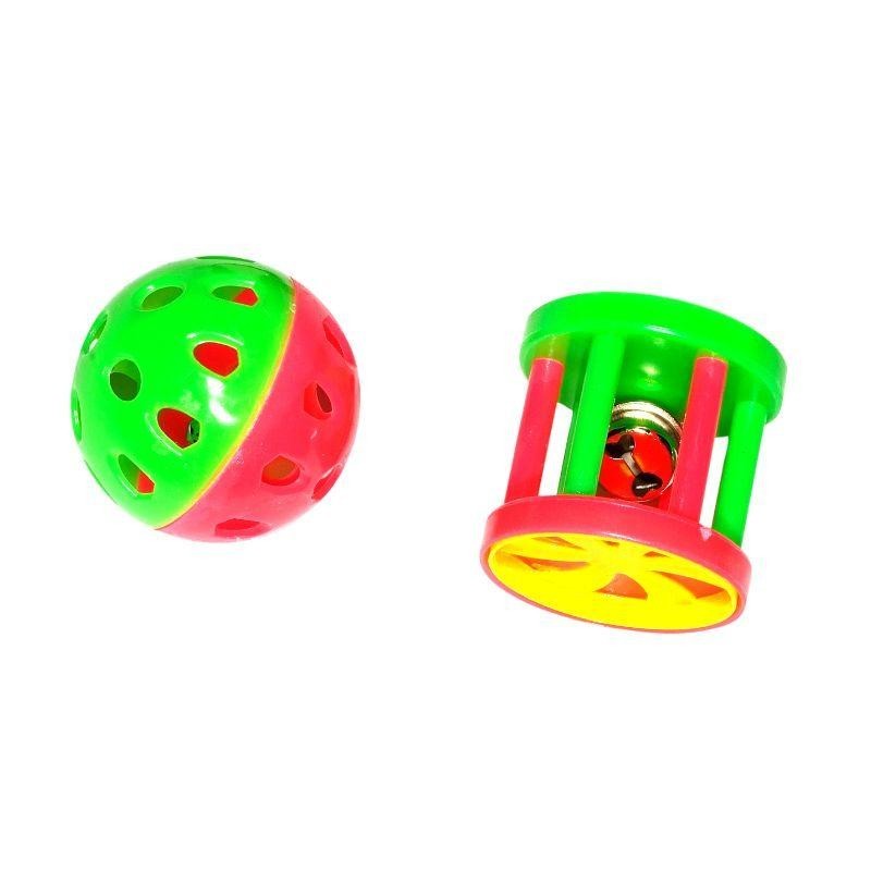 Balle et rouleau avec grelot Balle et rouleau avec grelot