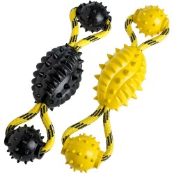 Corde et balle avec picots 30 cm